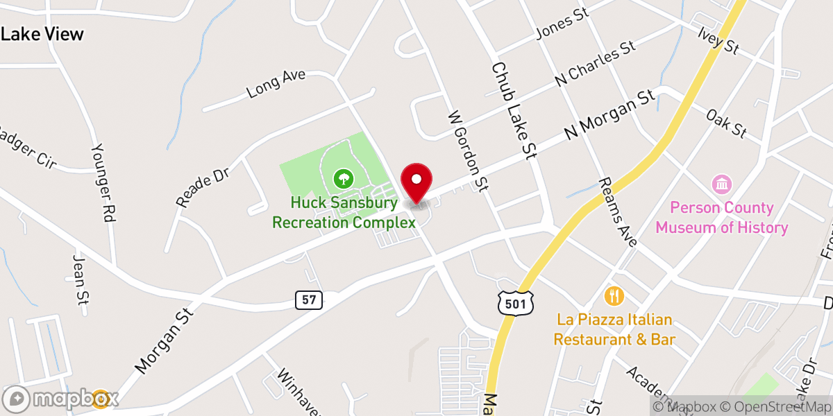 Map showing location of Beulah Baptist Association Inc