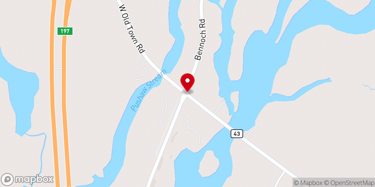 Map showing location of UPCI Maine District Campground