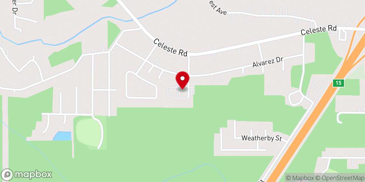 Map showing location of Wilson Avenue Baptist Church