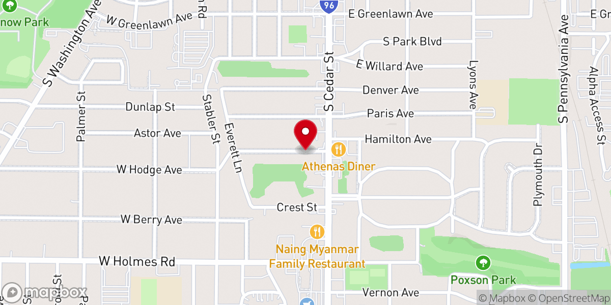 Map showing location of Redeemed Christian Church of God Na