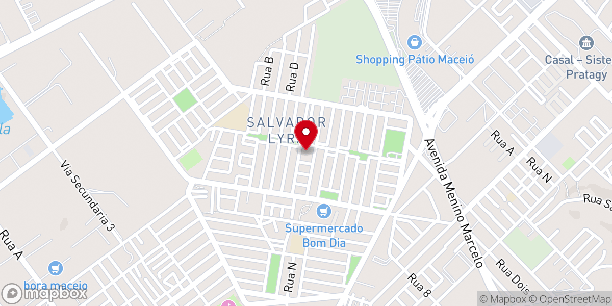 Map showing location of Paróquia de São Paulo Apóstolo