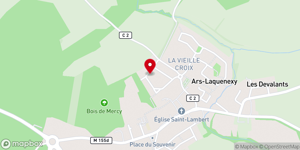 Map showing location of grotte de massabielle