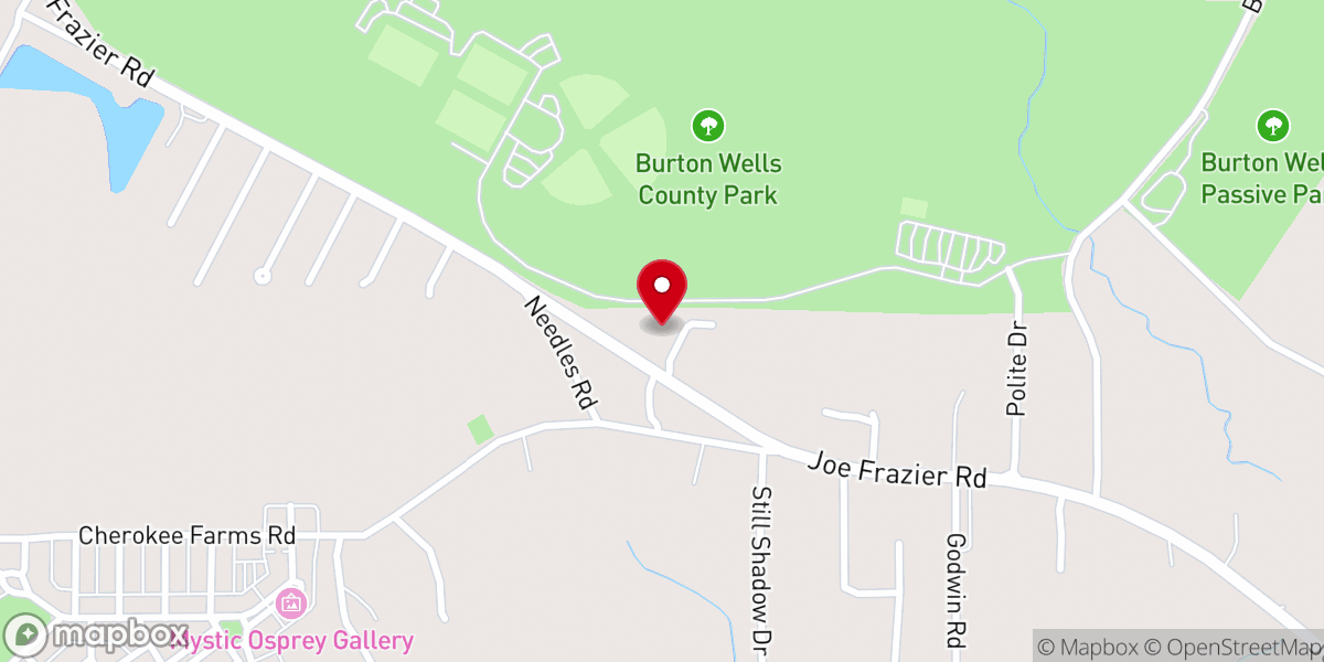 Map showing location of Second Mt Carmel Baptist Church
