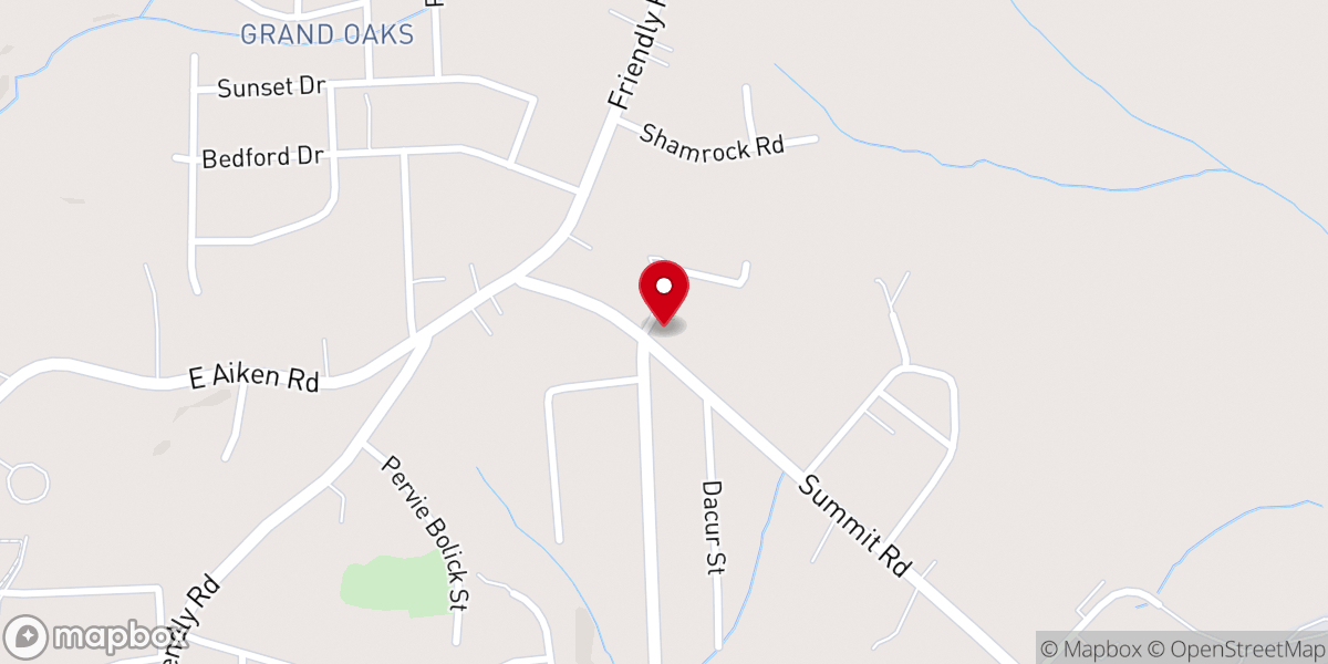Map showing location of Meadow View Church