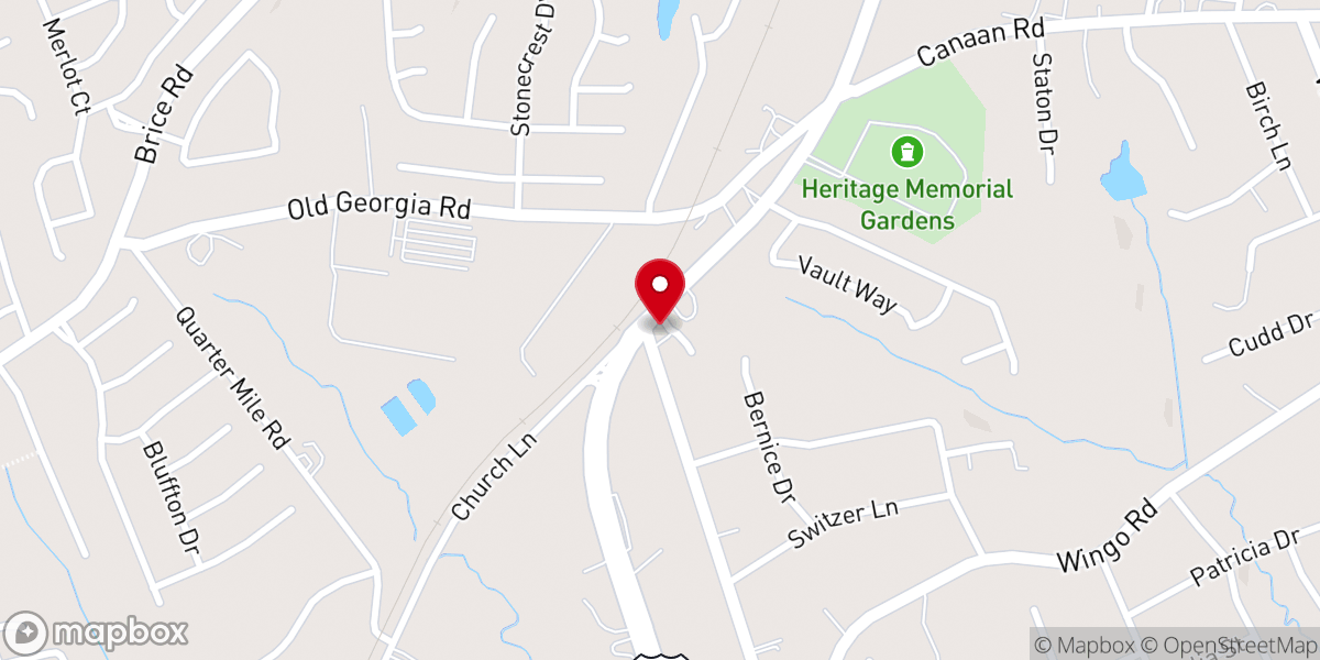 Map showing location of Roebuck A B C & Corner Mart