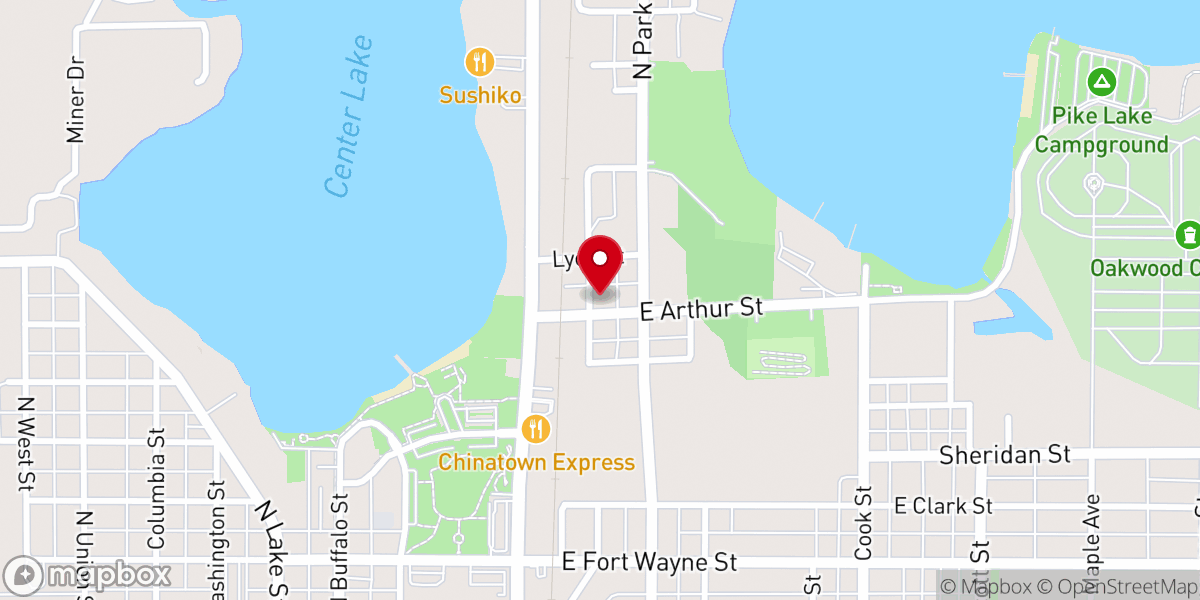 Map showing location of The Salvation Army - Worship & Community Center