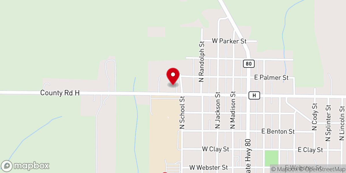Map showing location of St Rose Catholic Church
