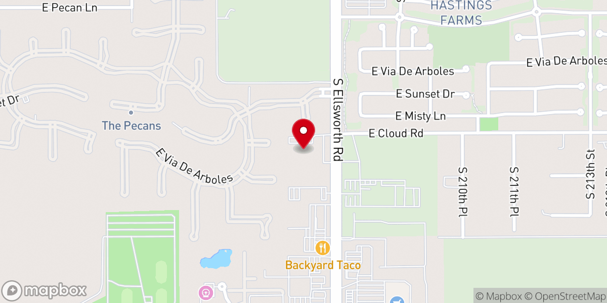 Map showing location of Saving Grace Lutheran Church
