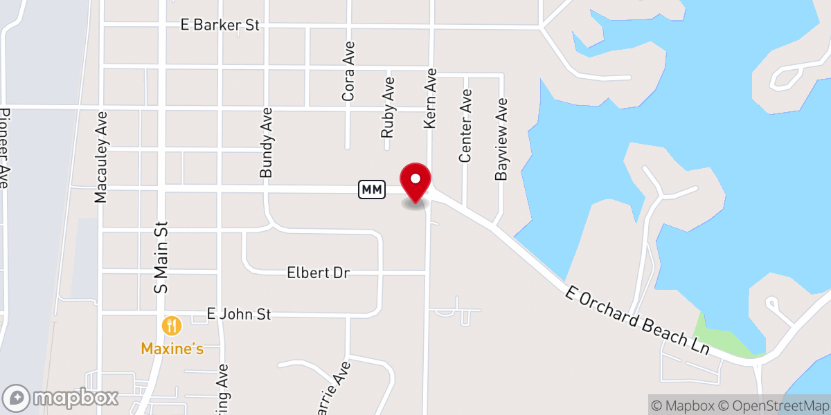 Map showing location of Redeemer Evangelical Lutheran Church