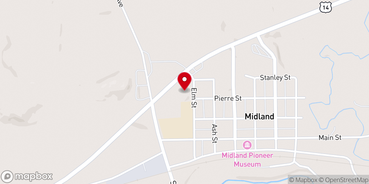 Map showing location of St. William Catholic Church