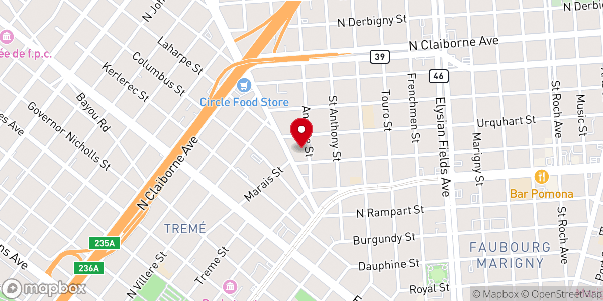 Map showing location of Christian Congregation Baptist Church