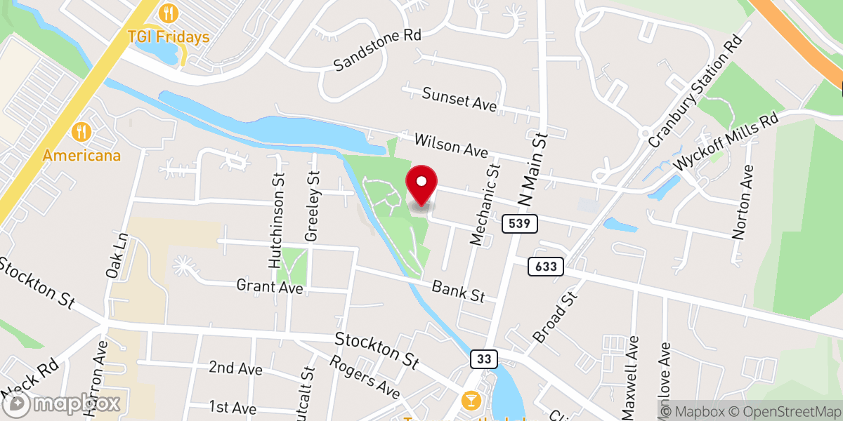 Map showing location of Powell w L