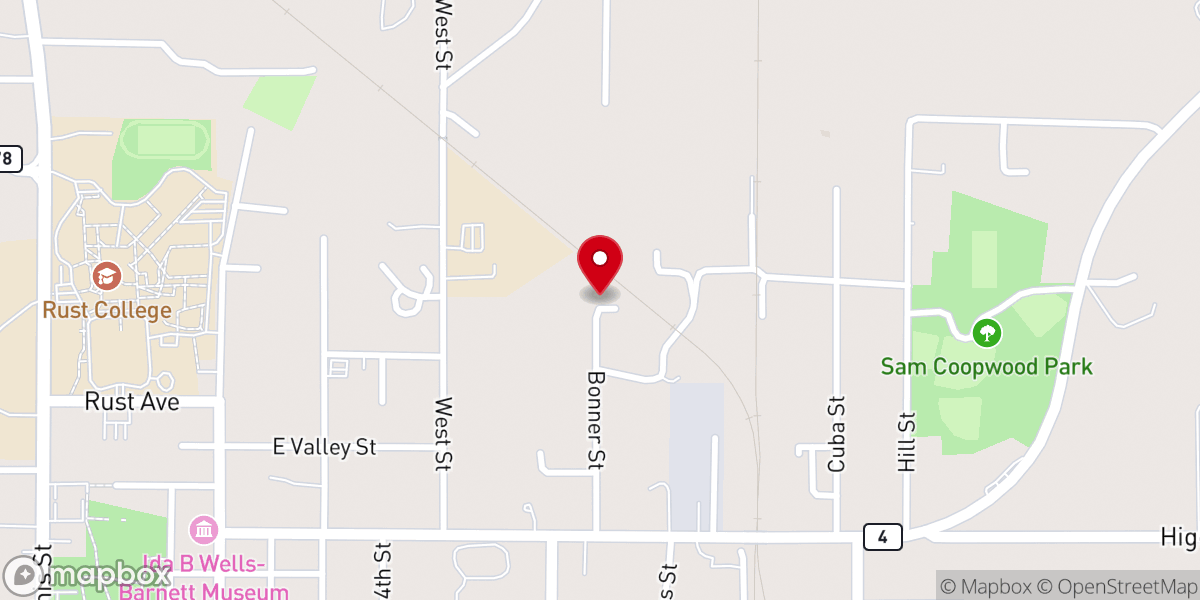 Map showing location of Hopewell #1 MB Church
