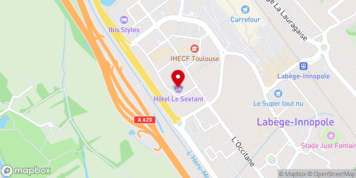 Map showing location of Eglise Protestante Evangélique de St.Orens