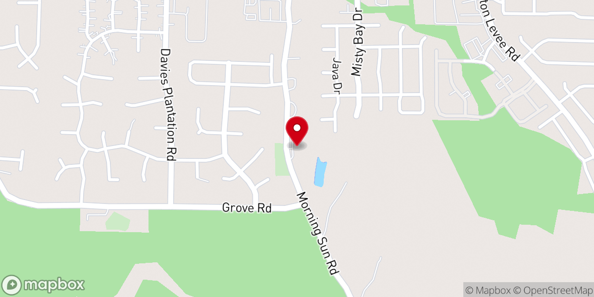 Map showing location of Morning Sun Cumberland Presbyterian Church