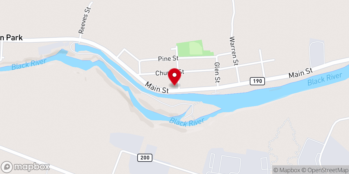 Map showing location of Rounds Harold R