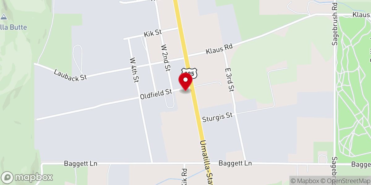Map showing location of Cowboy Church