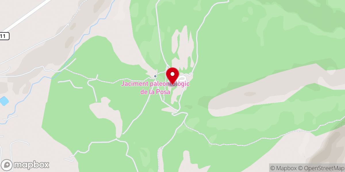 Map showing location of Santuario de Nuestra Señora de Posa