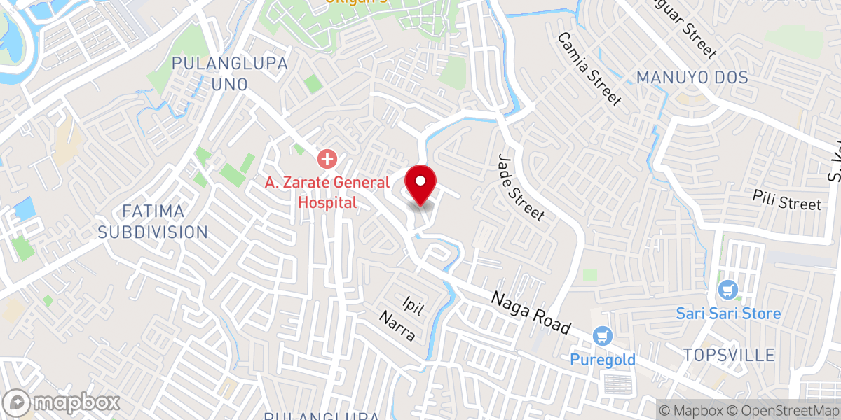 Map showing location of Glorious Bible Baptist Church - Las Pinas City