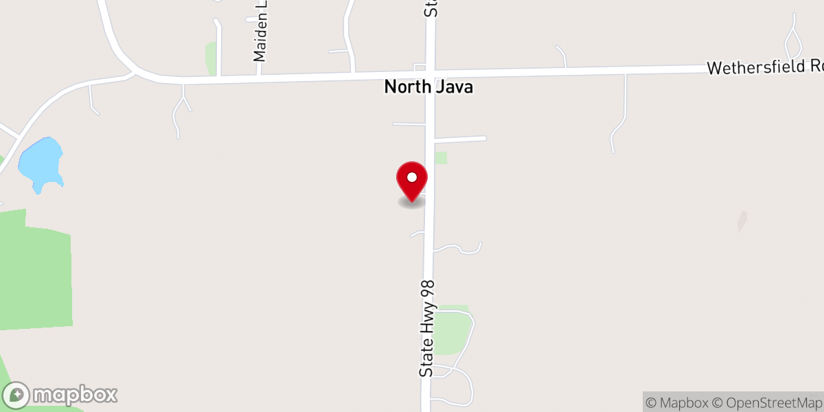 Map showing location of Holy Family Parish
