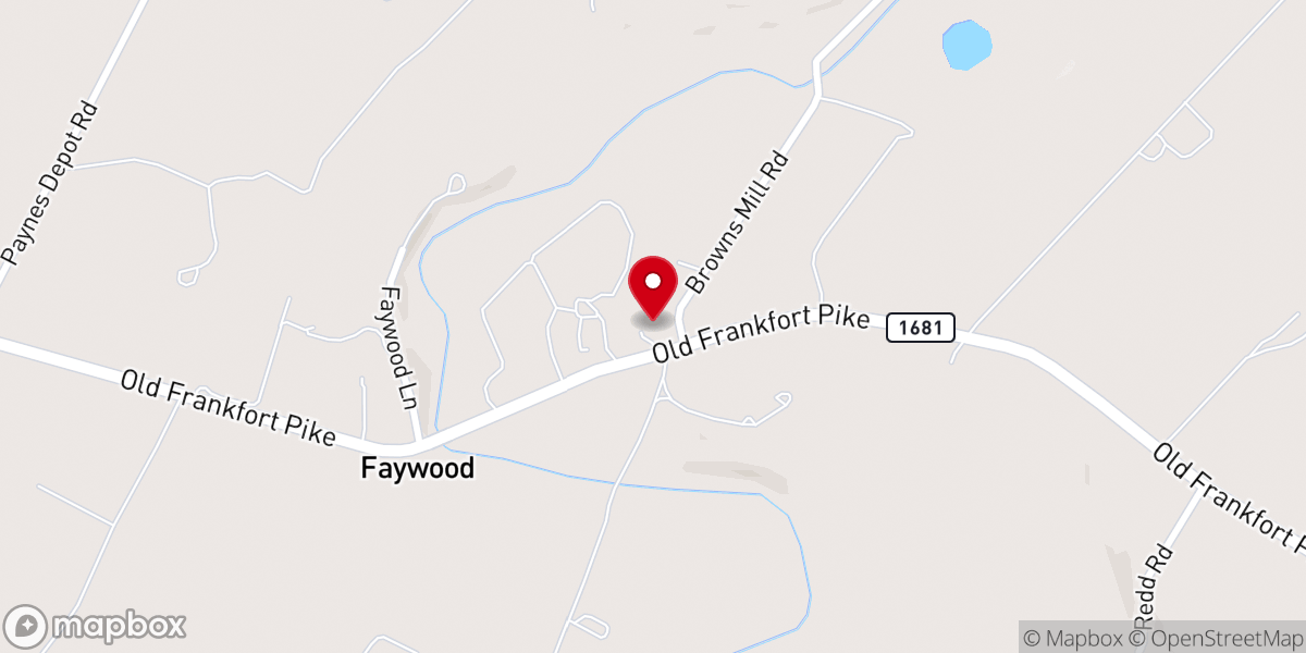 Map showing location of New Union Christian Church