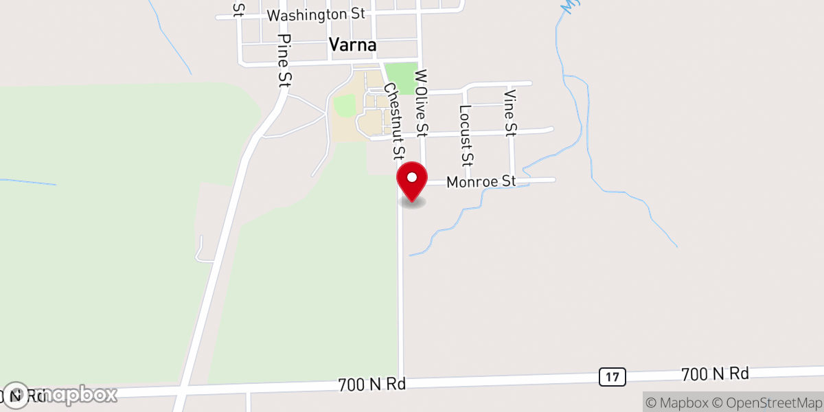 Map showing location of St Paul's Lutheran Church