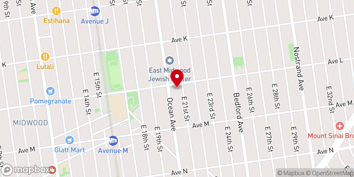 Map showing location of Cong. Keter Yisroel Mordechai