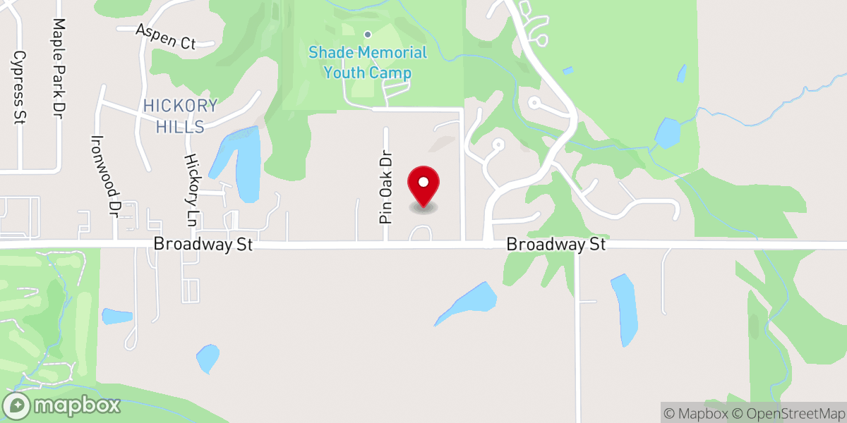 Map showing location of Camp of Champions USA