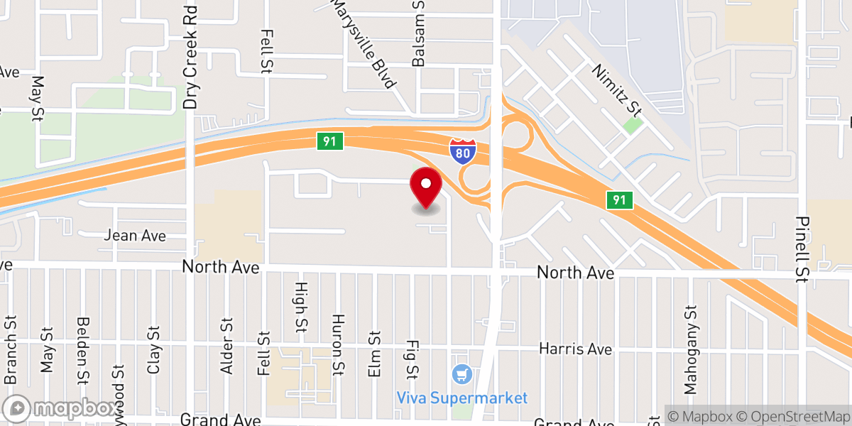 Map showing location of Del Paso Church of God