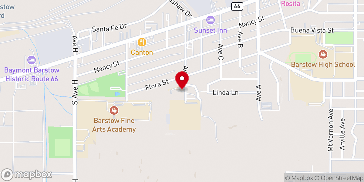 Map showing location of Concordia Lutheran Church