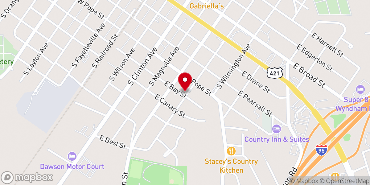 Map showing location of Eleven Hour Ministry