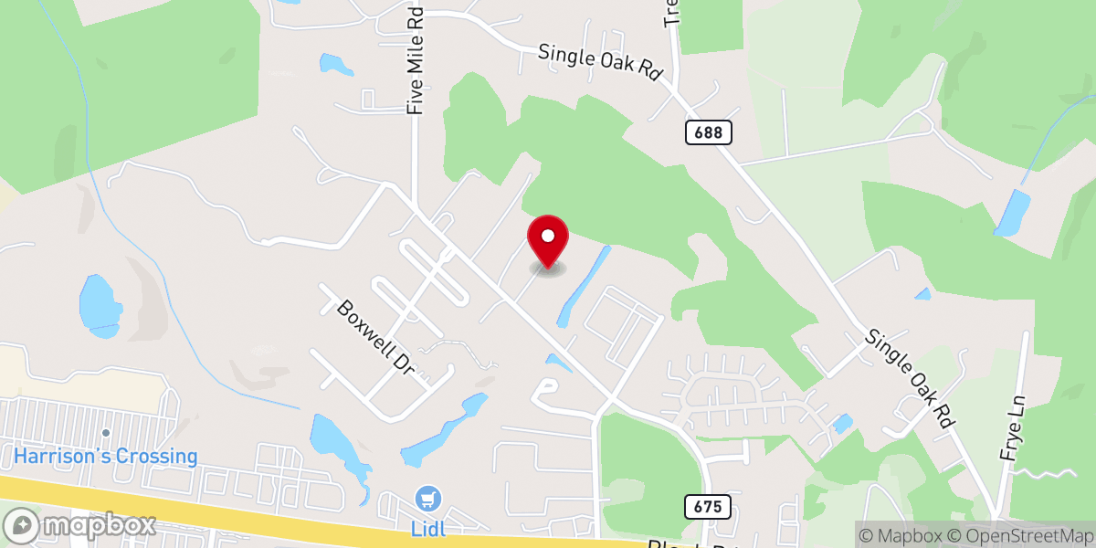 Map showing location of Victory Bible Church