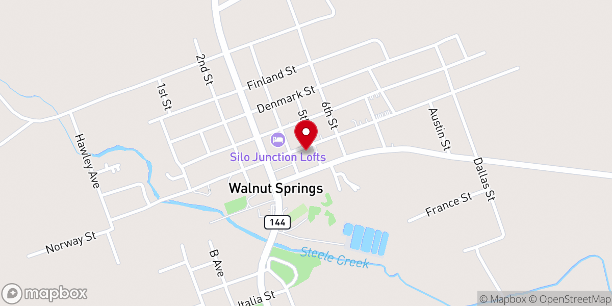 Map showing location of The Pentecostals Of Walnut Springs