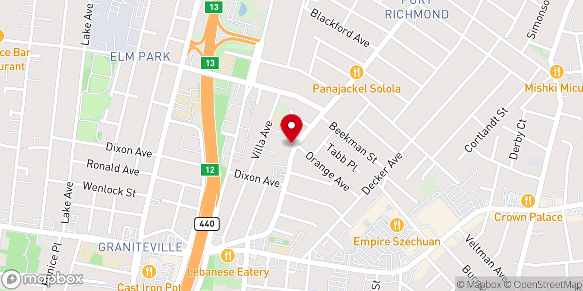 Map showing location of Sts. Adalbert & Roch Roman Catholic Church