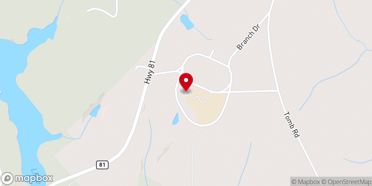 Map showing location of McKissick Memorial Chapel