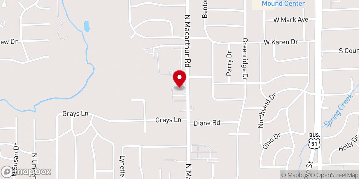 Map showing location of First Congregational United