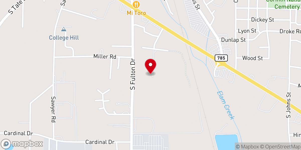 Map showing location of Living Free Ministry