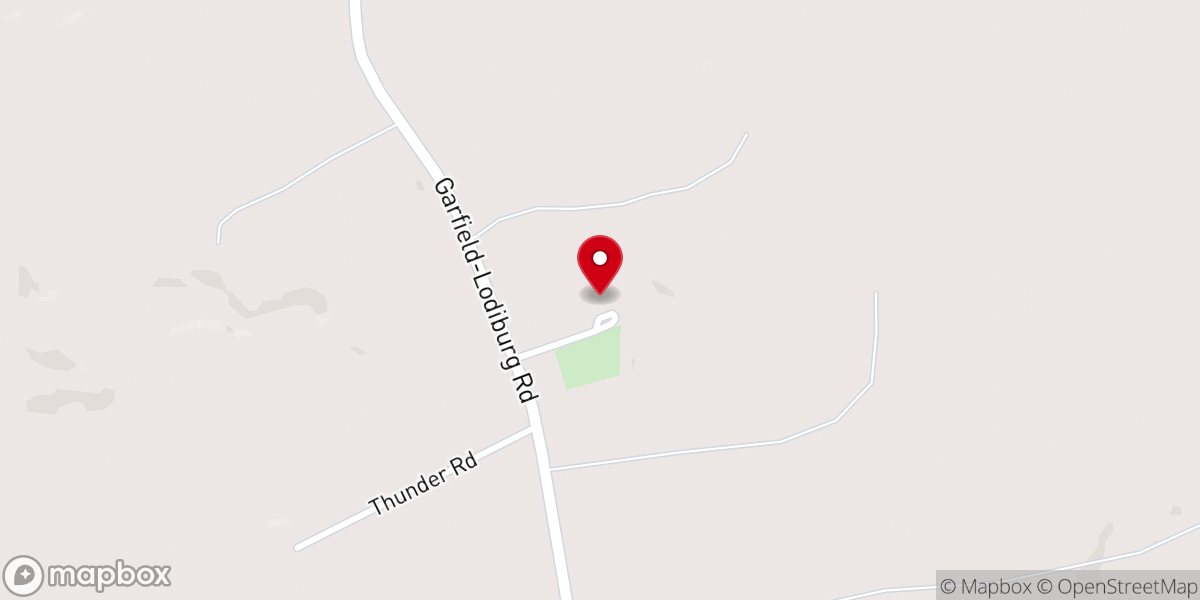 Map showing location of Walnut Grove Baptist Church