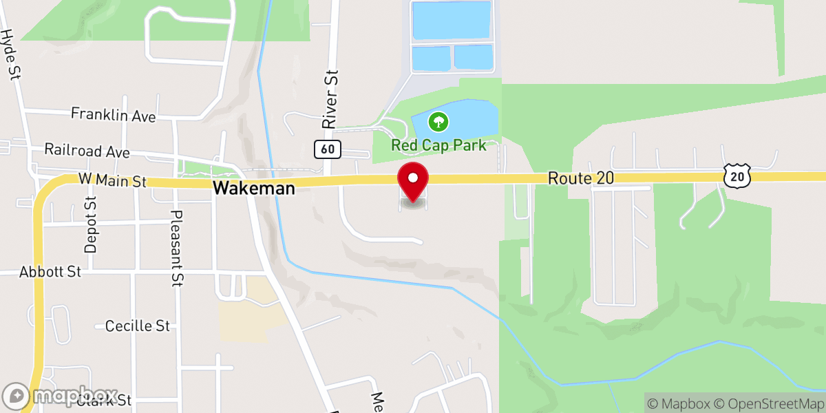 Map showing location of St Mary's Catholic Church