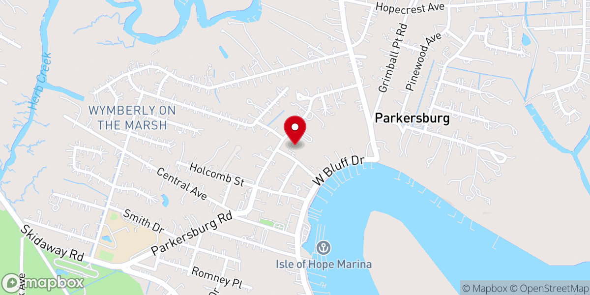 Map showing location of Saint Thomas Church
