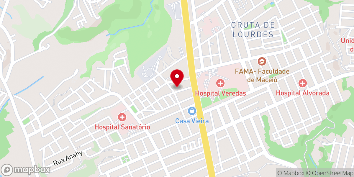 Map showing location of Paróquia do Menino Jesus de Praga