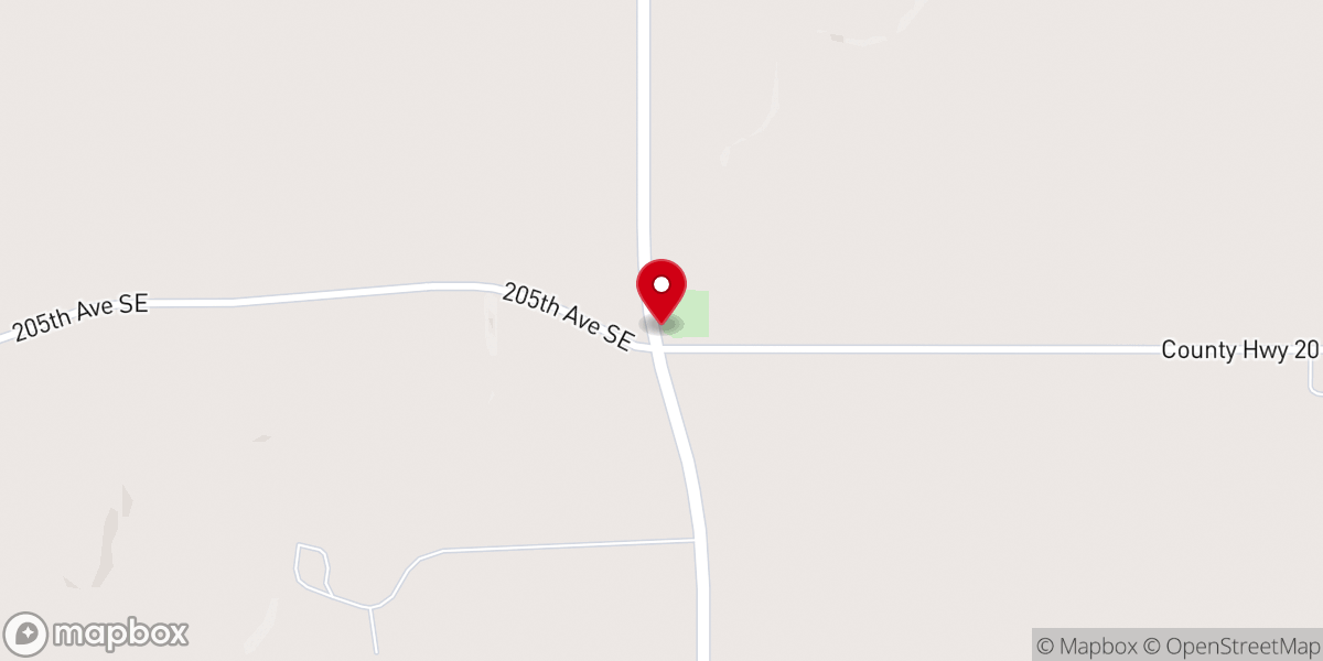 Map showing location of Mennonite Church