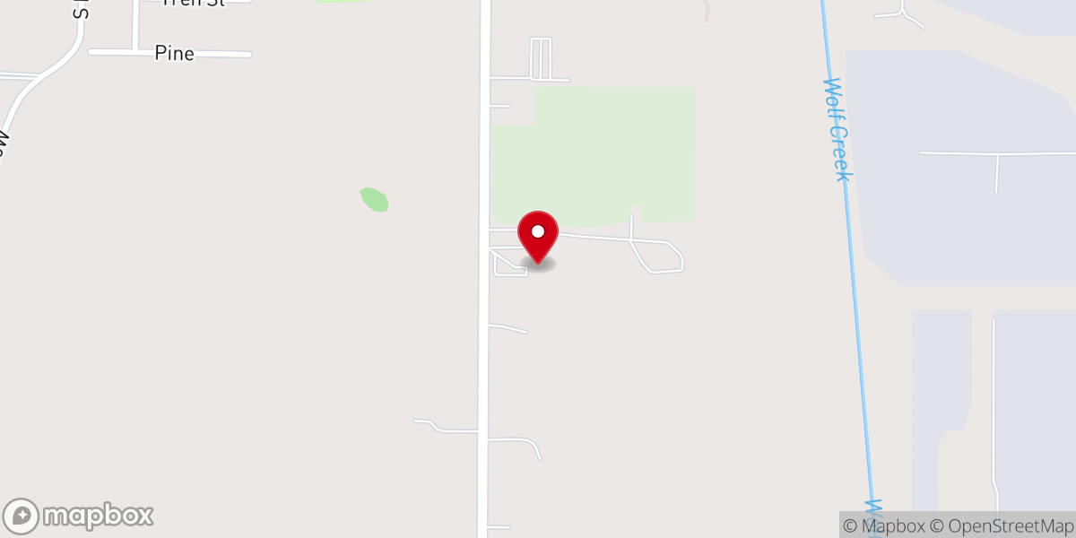 Map showing location of Full Gospel Tabernacle