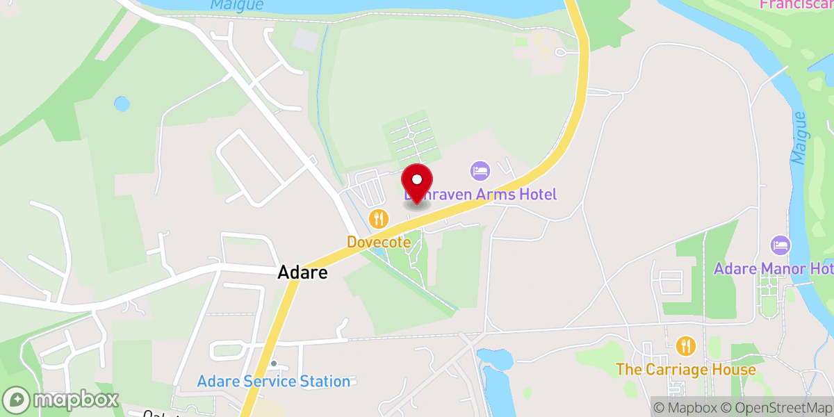 Map showing location of Holy Trinity Abbey Church