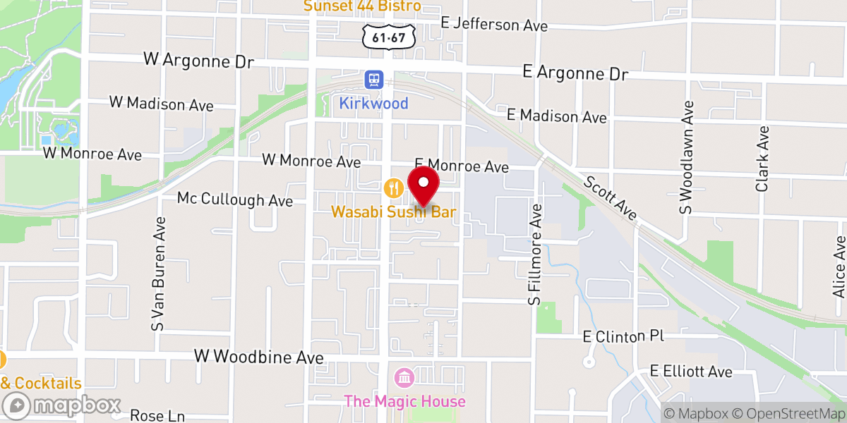 Map showing location of Greentree Community Church