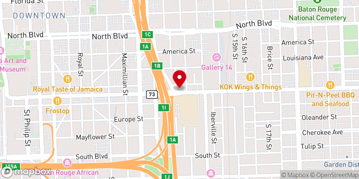 Map showing location of Second Macedonia Baptist Church