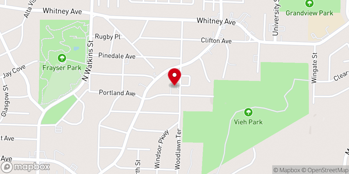 Map showing location of Christian Life Tabernacle
