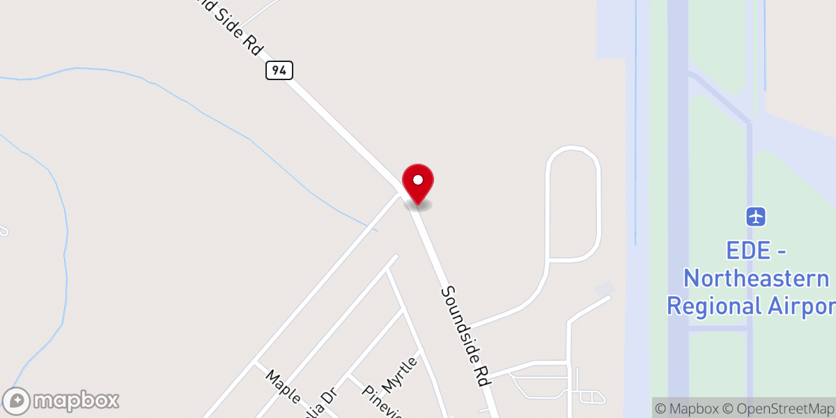 Map showing location of Fountain of Life Church Edenton