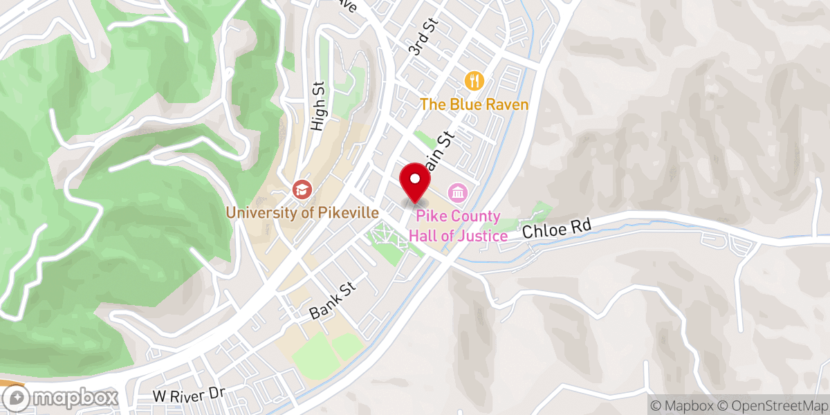 Map showing location of New Beginnings Fellowship Church