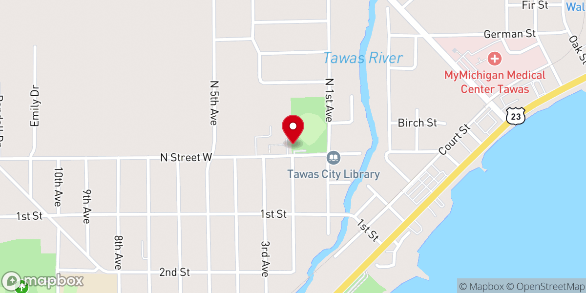 Map showing location of Emanuel Lutheran School